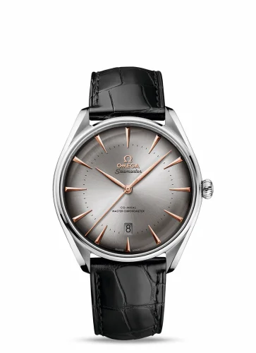 Omega Seamaster Master Co-Axial 39.5 Swiss Edition Stainless Steel / Silver / Alligator 511.13.40.20.06.002 (51113402006002, City Edition)